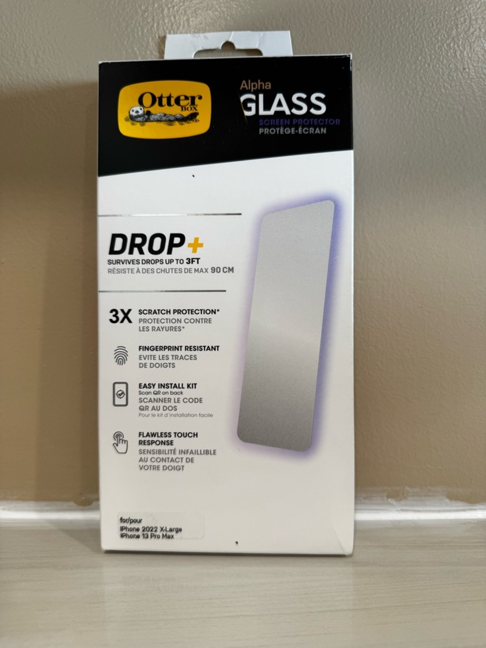 OtterBox Screen Protector For an IPhone 13 Pro Max or 2022 X-Large Brand New in